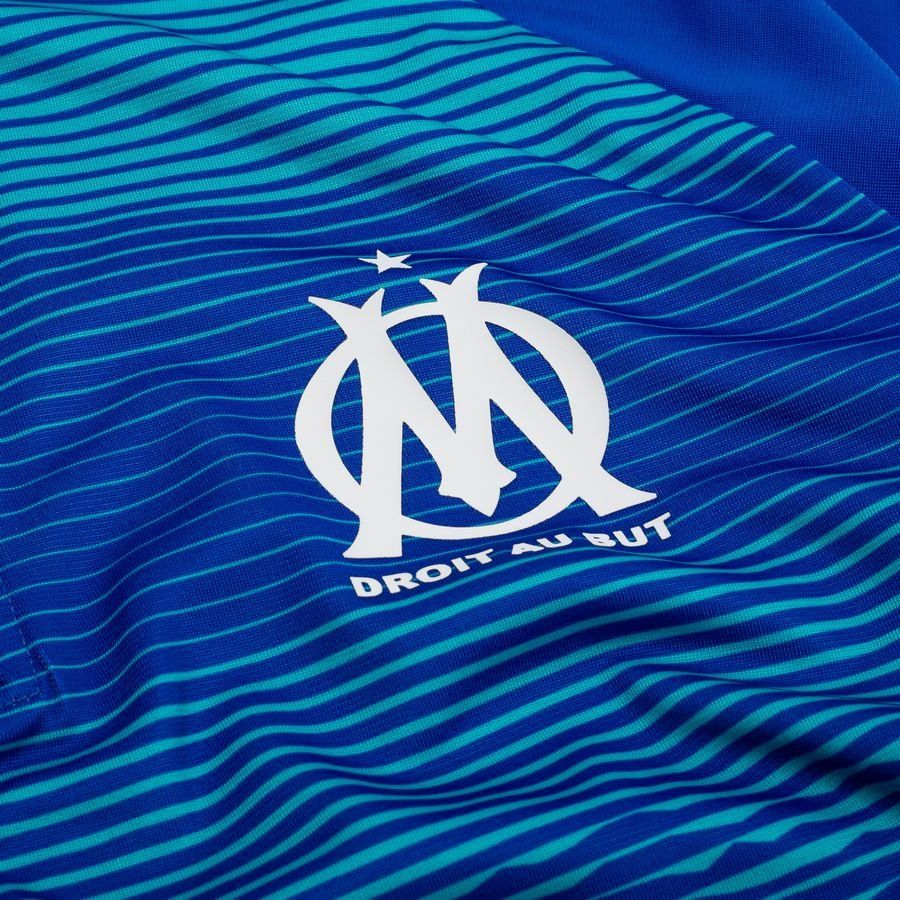 Marseille Training Shirt 1/4 Zip - Royal Sapphire/Team Aqua - Men's-SoccerKits Hub | Buy Soccer Jerseys Online